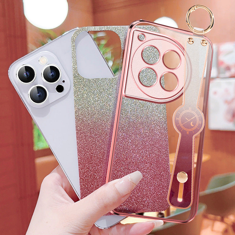 Glitter Phone Case With Lanyard For OnePlus 12/12R/11/11R