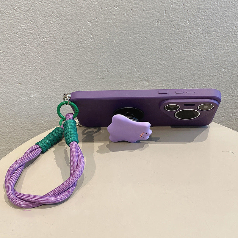 Purple Ghost PHONE COVER With Ring Holder and Lanyard For Samsung Galaxy All