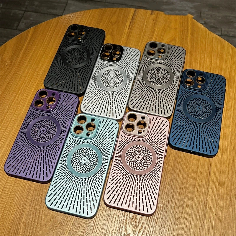 Heat Dissipation Hollow Phone Case For iPhone 15/14/13 Pro Max