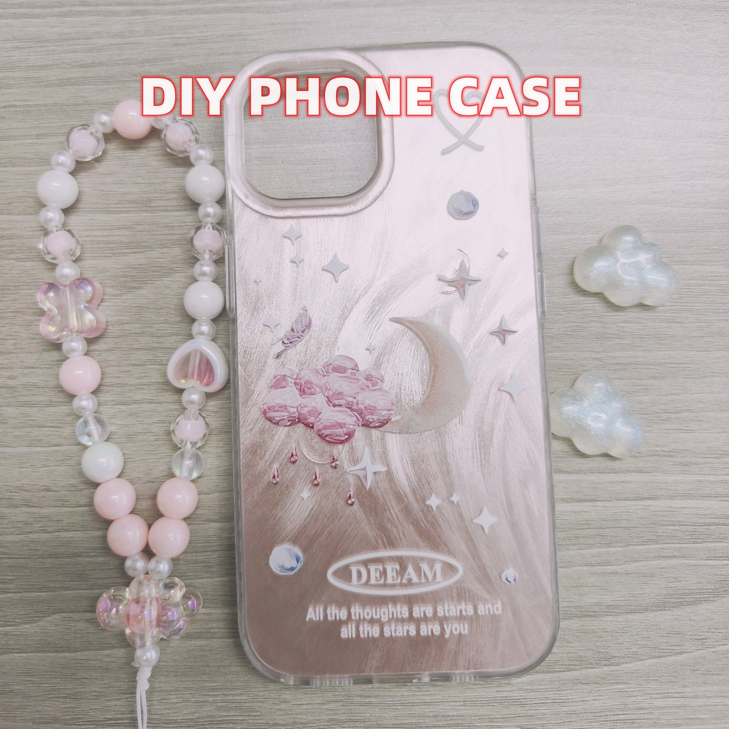 DIY Phone Case With Lanyard For iPhone 13/14/15 Pro Plus Max