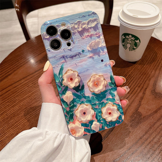 Flower Phone Case For Samsung Galaxy-Green