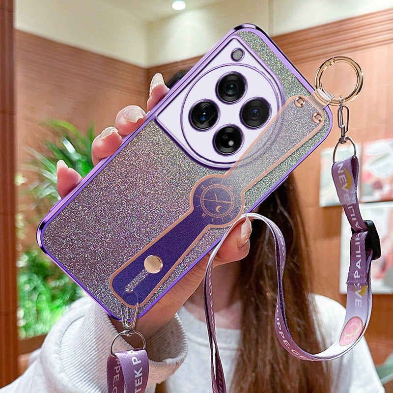 Glitter Phone Case With Lanyard For OnePlus 12/12R/11/11R