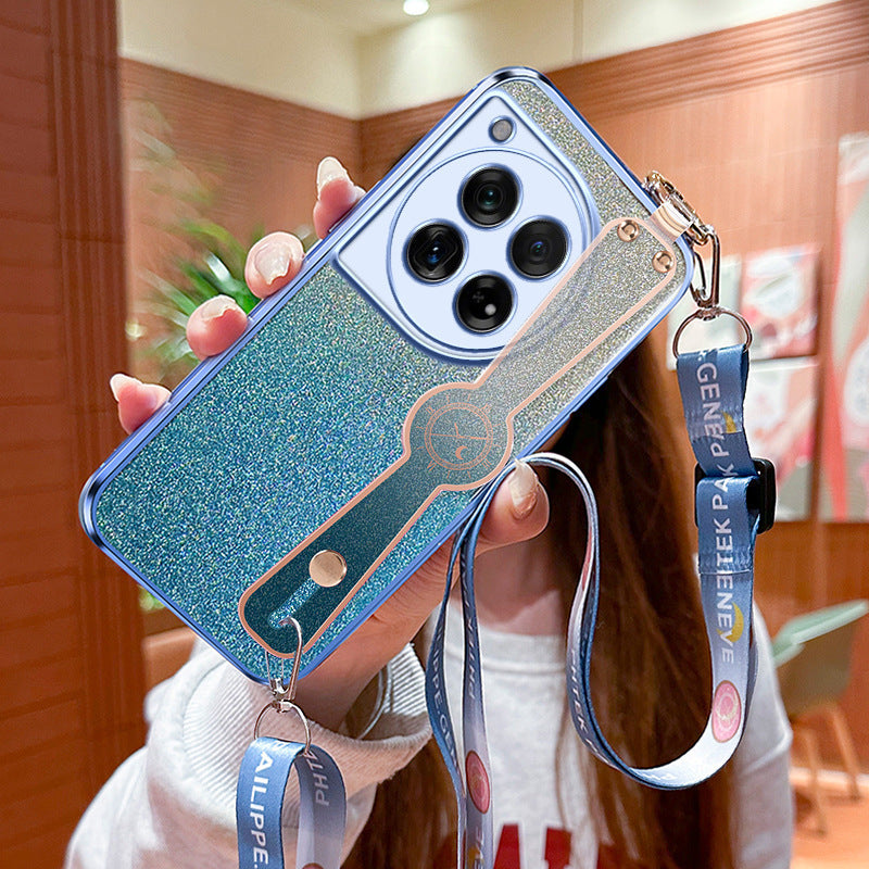 Glitter Phone Case With Lanyard For OnePlus 12/12R/11/11R